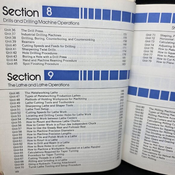 1979 MACHINE TOOL TECHNOLOGY McCarthy Repp McKnight Publish 4th Ed HC Metalwork - Picture 7 of 16